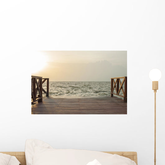 End of the dock Wall Mural