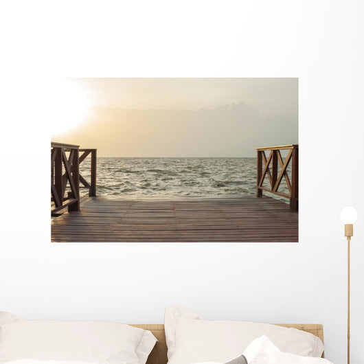 End of the dock Wall Mural