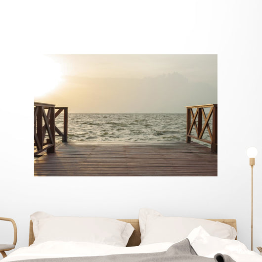 End of the dock Wall Mural