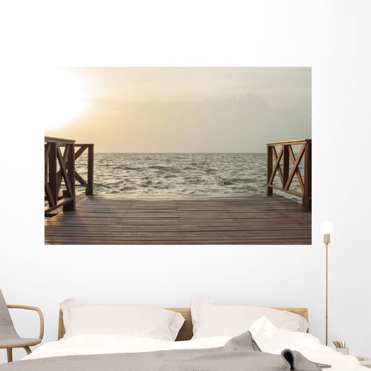 End of the dock Wall Mural