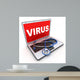 Laptop and Virus Wall Decal