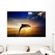 Sunrise Dolphin Jumping Wall Mural