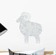 Ram Outline Wall Decal