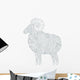 Ram Outline Wall Decal