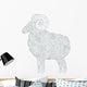 Ram Outline Wall Decal