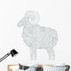 Ram Outline Wall Decal