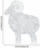 Ram Outline Wall Decal