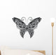 Openwork Butterfly Monochrome Wall Decal