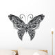 Openwork Butterfly Monochrome Wall Decal