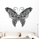 Openwork Butterfly Monochrome Wall Decal