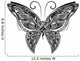 Openwork Butterfly Monochrome Wall Decal