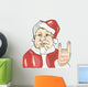 Modern Santa Claus prefers rock and roll. Christmas picture. Wall Decal