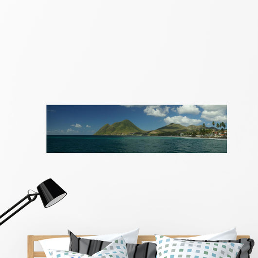 Panorama of the Diamond in Martinique Wall Mural