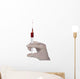 Medical syringe with a blood Wall Decal