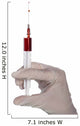 Medical syringe with a blood Wall Decal