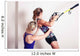 Athletic woman and personal trainer Wall Mural