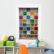 Colorful Window Glass Blocks Wall Decal