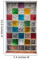 Colorful Window Glass Blocks Wall Decal