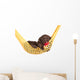 Cute Little Puppy in a Hammock with Pacifier Wall Decal