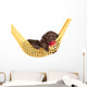 Cute Little Puppy in a Hammock with Pacifier Wall Decal