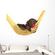Cute Little Puppy in a Hammock with Pacifier Wall Decal