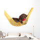 Cute Little Puppy in a Hammock with Pacifier Wall Decal
