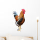 Rooster White Wall Decal