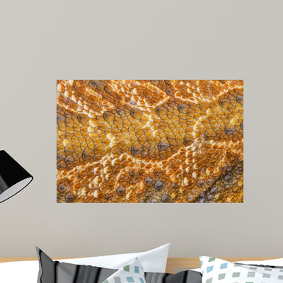 Bearded Dragon - Pogona Vitticeps Detail Of Skin Wall Decal shown on a wall
