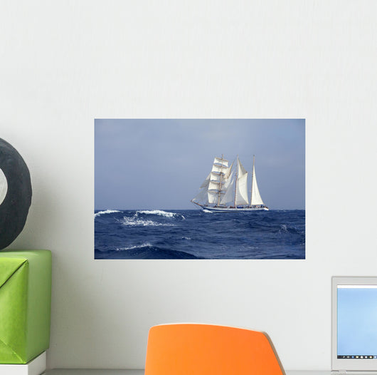 Tall Ship Sea Wall Decal
