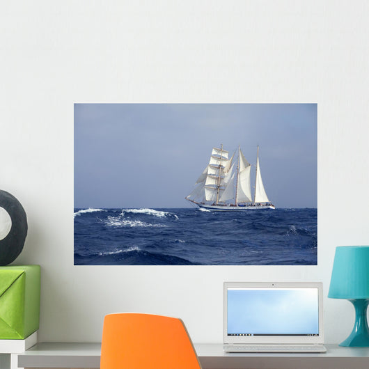 Tall Ship Sea Wall Decal
