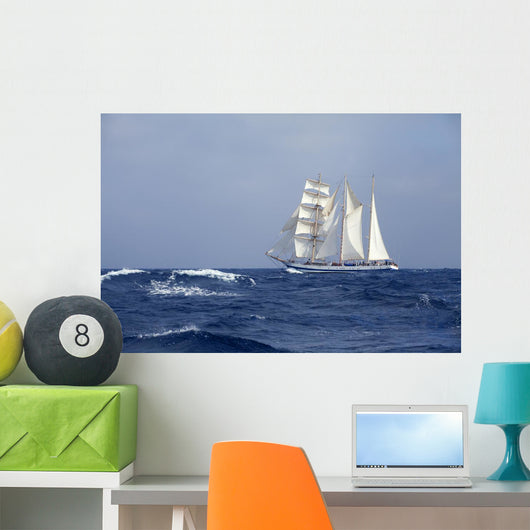 Tall Ship Sea Wall Decal