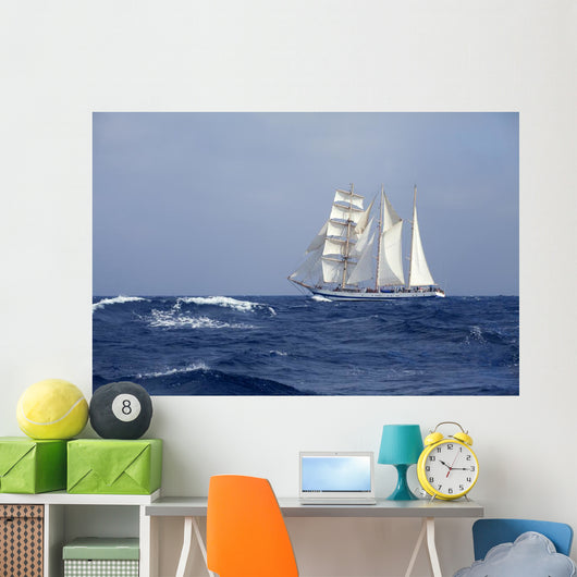 Tall Ship Sea Wall Decal
