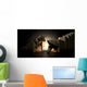 Bull And Bear Market Statues Wall Mural