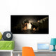 Bull And Bear Market Statues Wall Mural