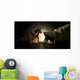 Bull And Bear Market Statues Wall Mural