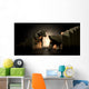 Bull And Bear Market Statues Wall Mural