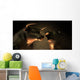 Bull And Bear Market Statues Wall Mural