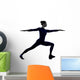 Warrior Pose Yoga Silhouette Wall Decal