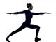 Warrior Pose Yoga Silhouette Wall Decal