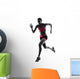 woman runner running jogger jogging  silhouette Wall Decal