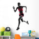woman runner running jogger jogging  silhouette Wall Decal