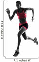 woman runner running jogger jogging  silhouette Wall Decal