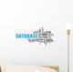 database word cloud Wall Decal