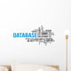 database word cloud Wall Decal