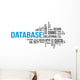database word cloud Wall Decal