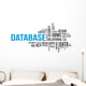 database word cloud Wall Decal