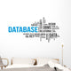 database word cloud Wall Decal