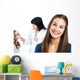 Teen Girl with Braces Wall Decal