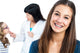 Teen Girl with Braces Wall Decal