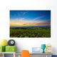 Sunrise at Beaujolais vineyard Wall Mural
